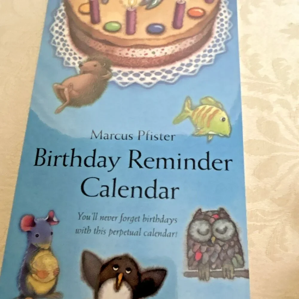 Vintage Marcus Pfister Perpetual Birthday Reminder Calendar ISBN 0735812514